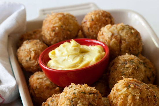 Artichoke Arancini with Lemon Mayonnaise