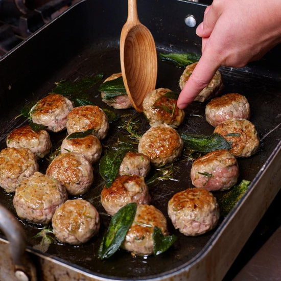 Pork & Prawn Meatball Salad