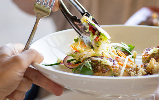 Thai Fish & Prawn Cakes with Asian Salad