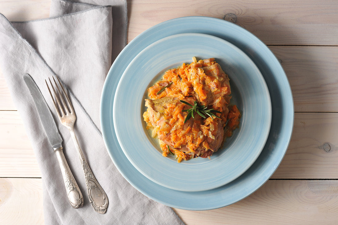 Braised italian style rabbit