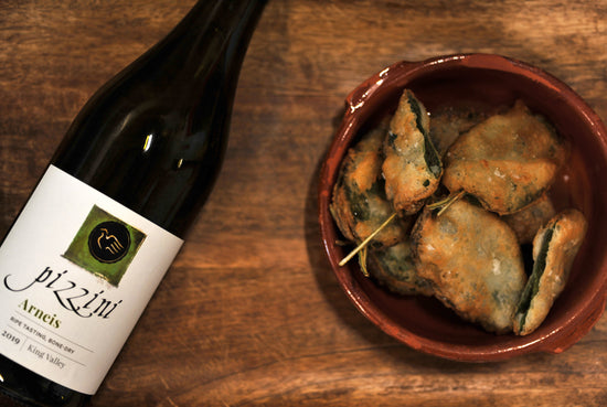 Prosecco Battered, Stuffed Sage Leaves